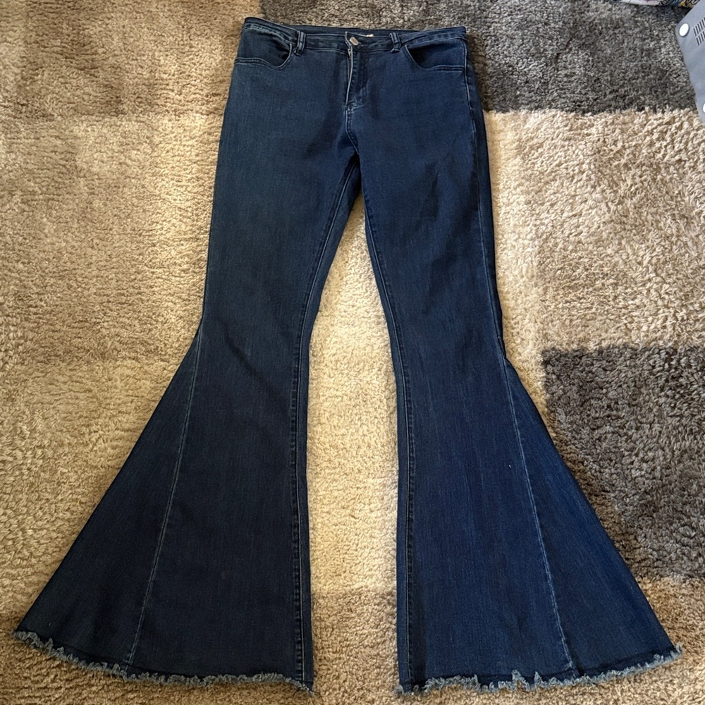 Navy Denim SAINTS & HEARTS Flare Women's Jeans